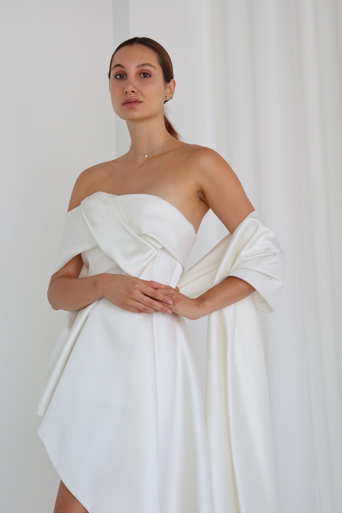 Asymmetric wedding dress Anita